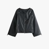 Black jacket, front view