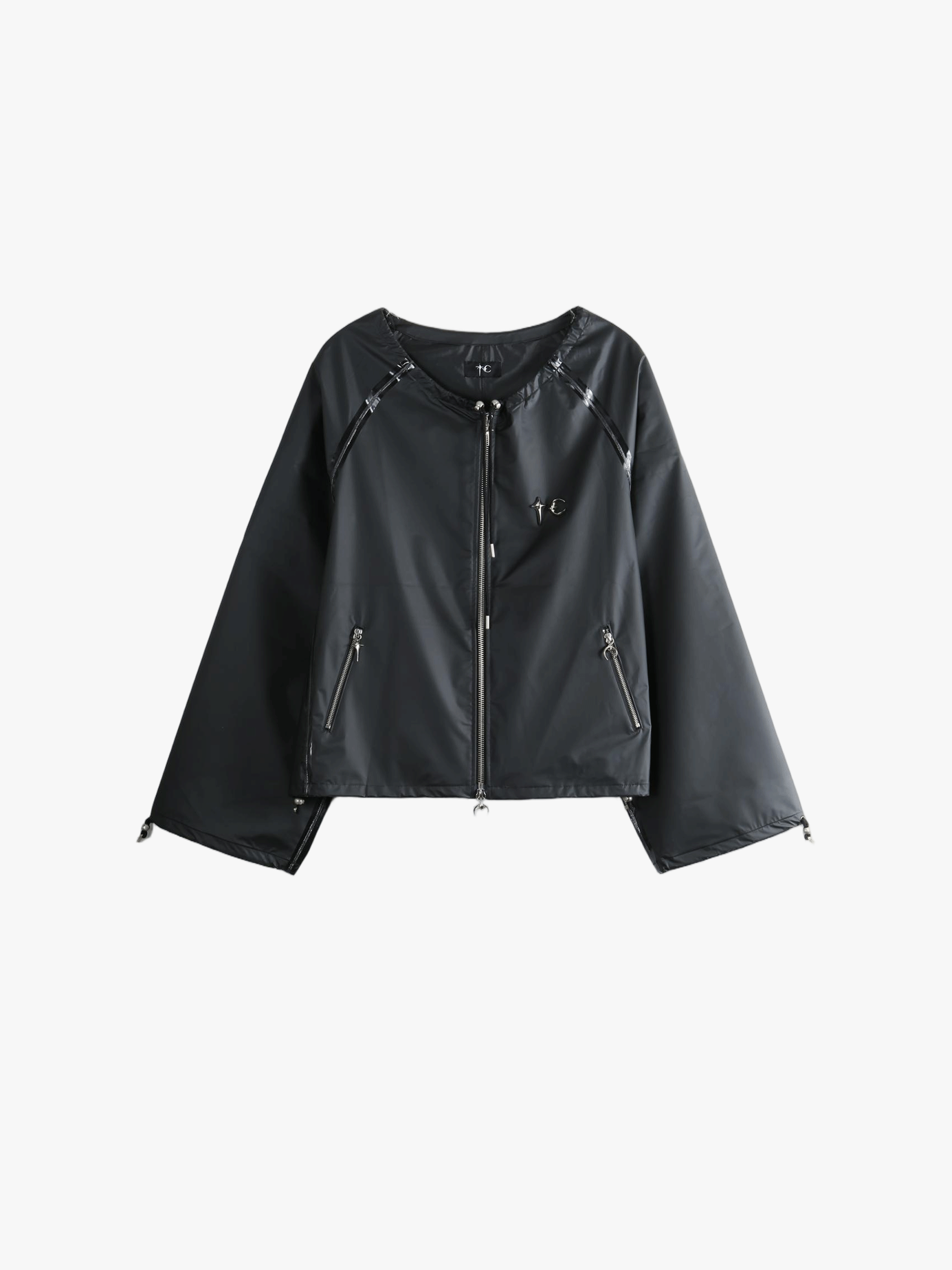 Black jacket, front view