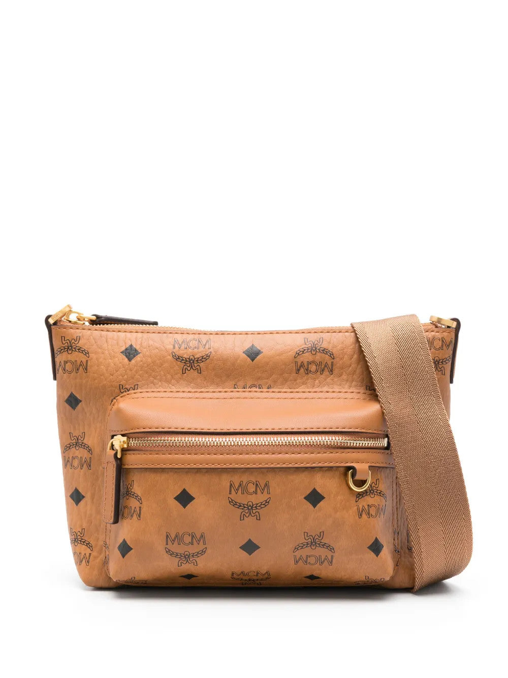Tan bag, front view
