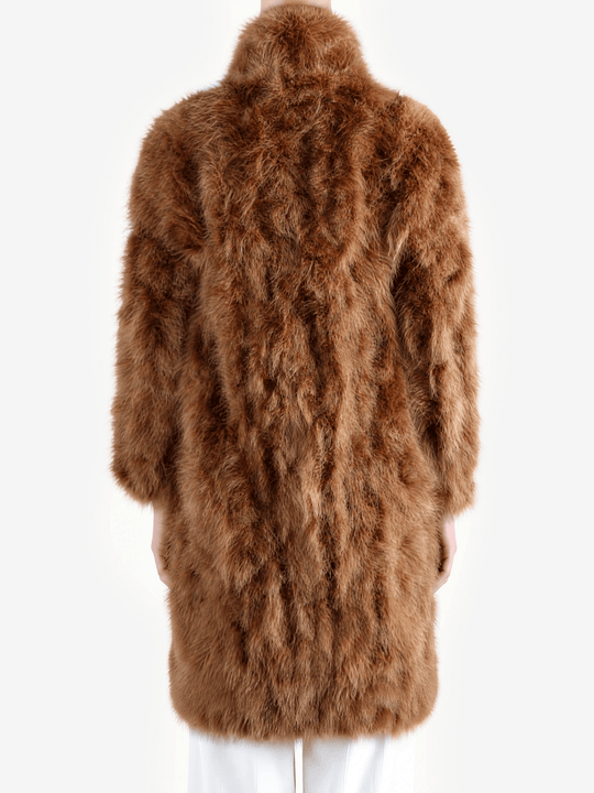 Brown jacket, full body view