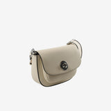 Tan bag, side view