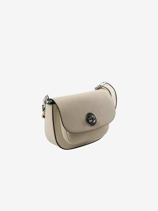 Tan bag, side view