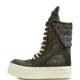 Brown sneakers, front view