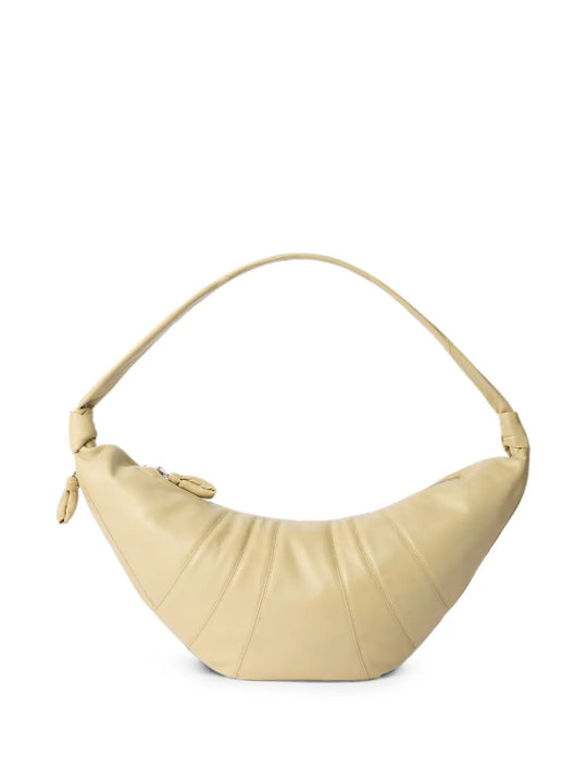 Tan bag, front view