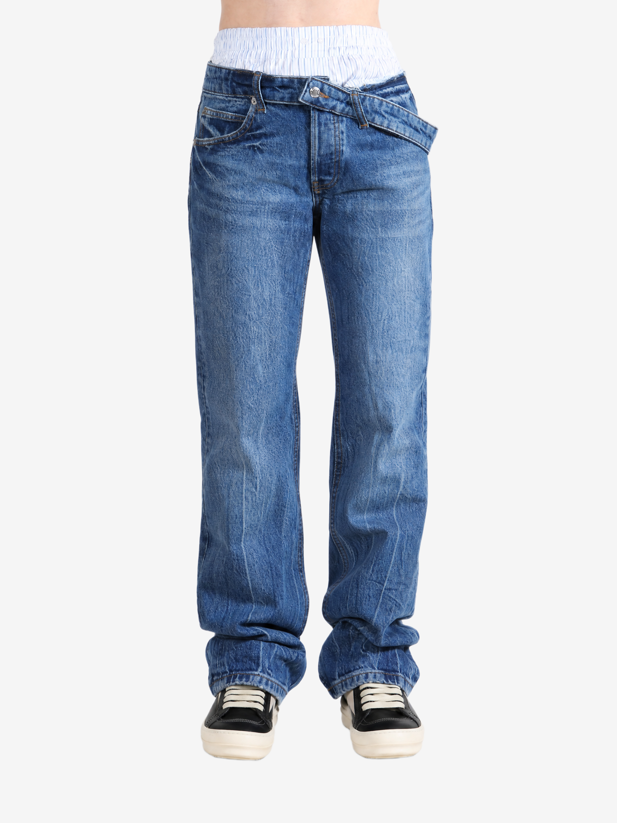 Blue jeans, full body view