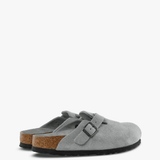 Grey sandals, front view