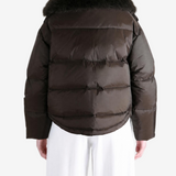 Brown jacket, full body view