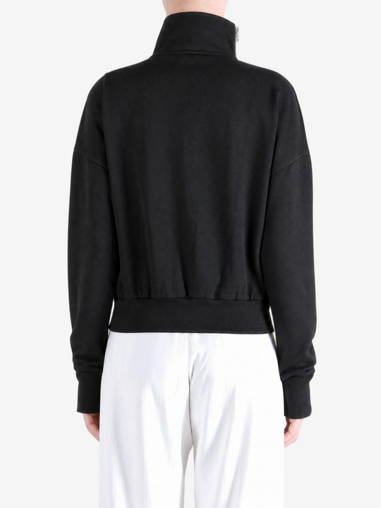 Black hoodie, full body view