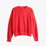 Red knitwear, front view