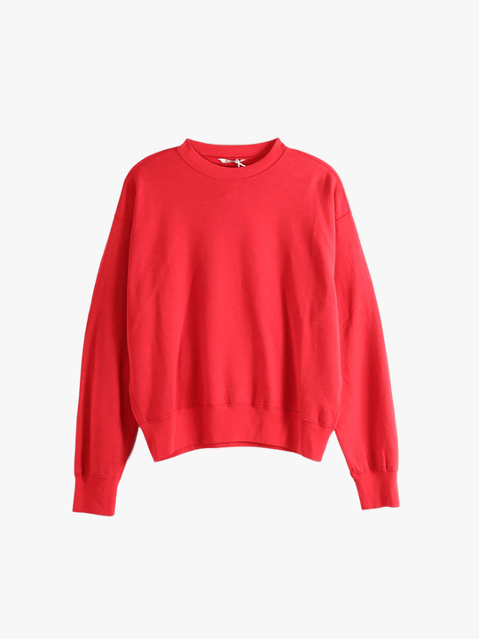 Red knitwear, front view