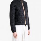 Black jacket worn by a person, showing the jacket fit