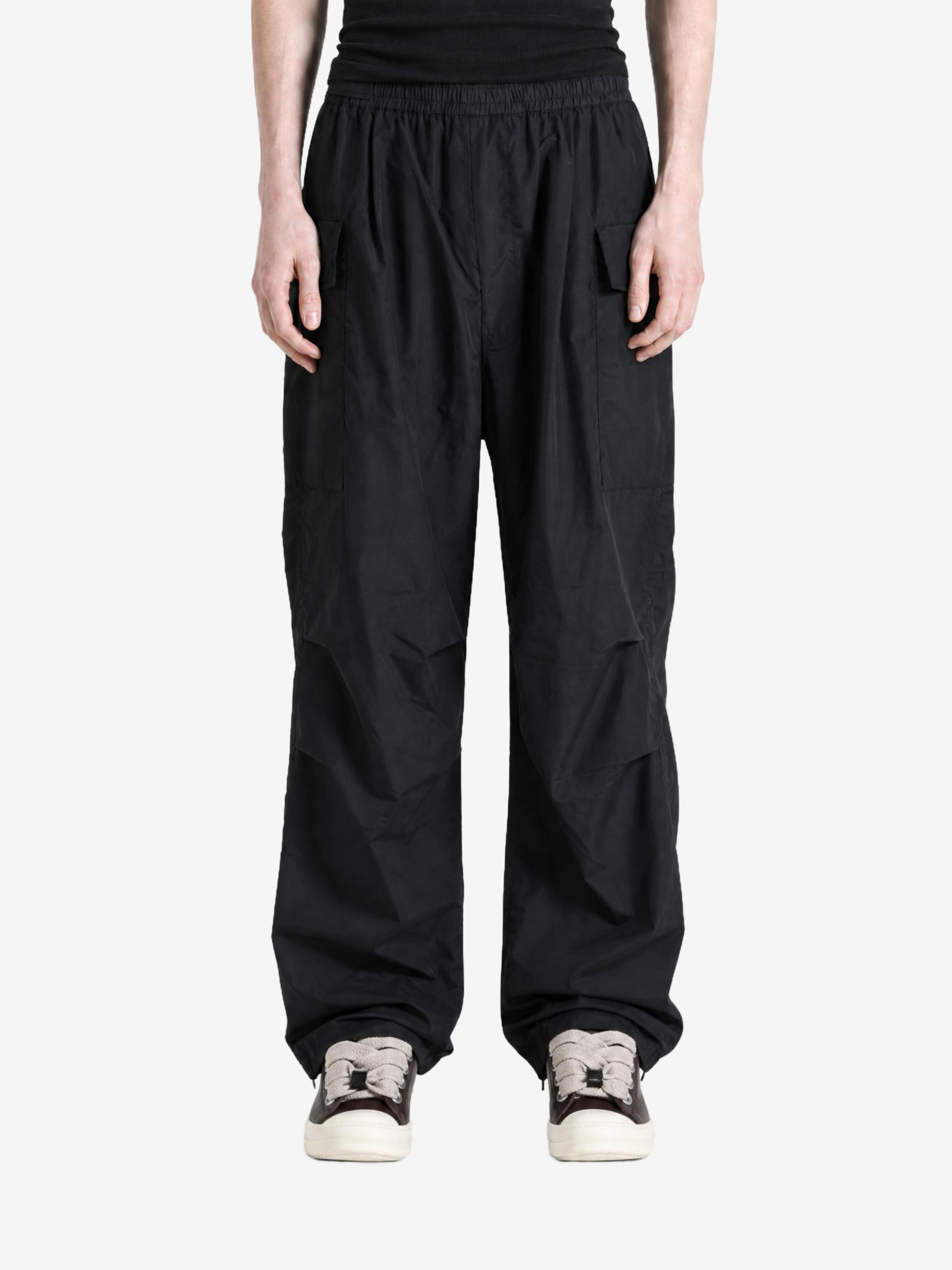 Black pants, full body view