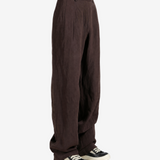 Brown pants, full body view