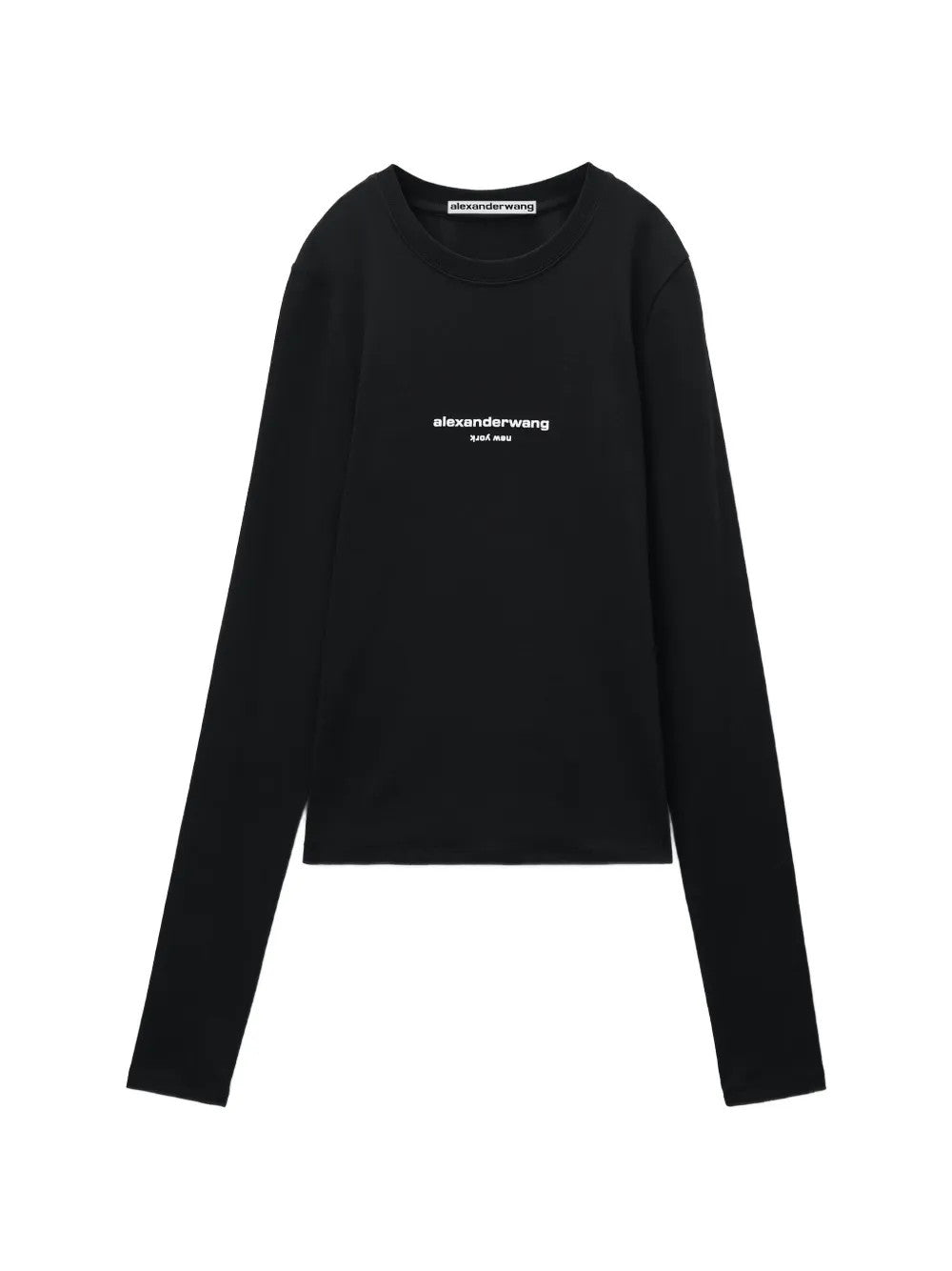 Black t-shirt, front view