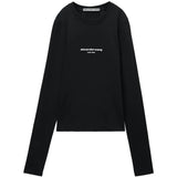 Black t-shirt, front view
