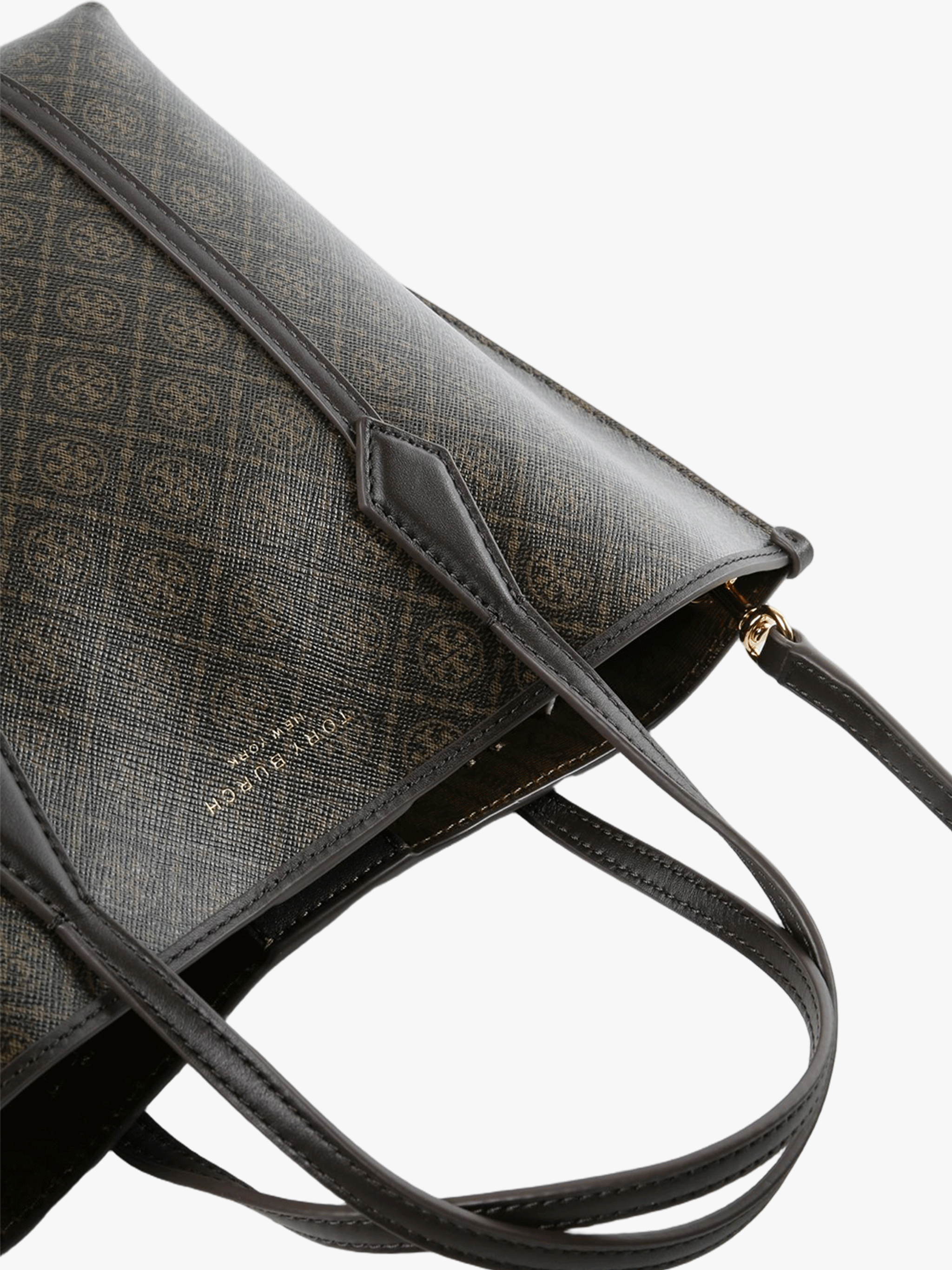 Close up of black bags, showing texture of the fabric