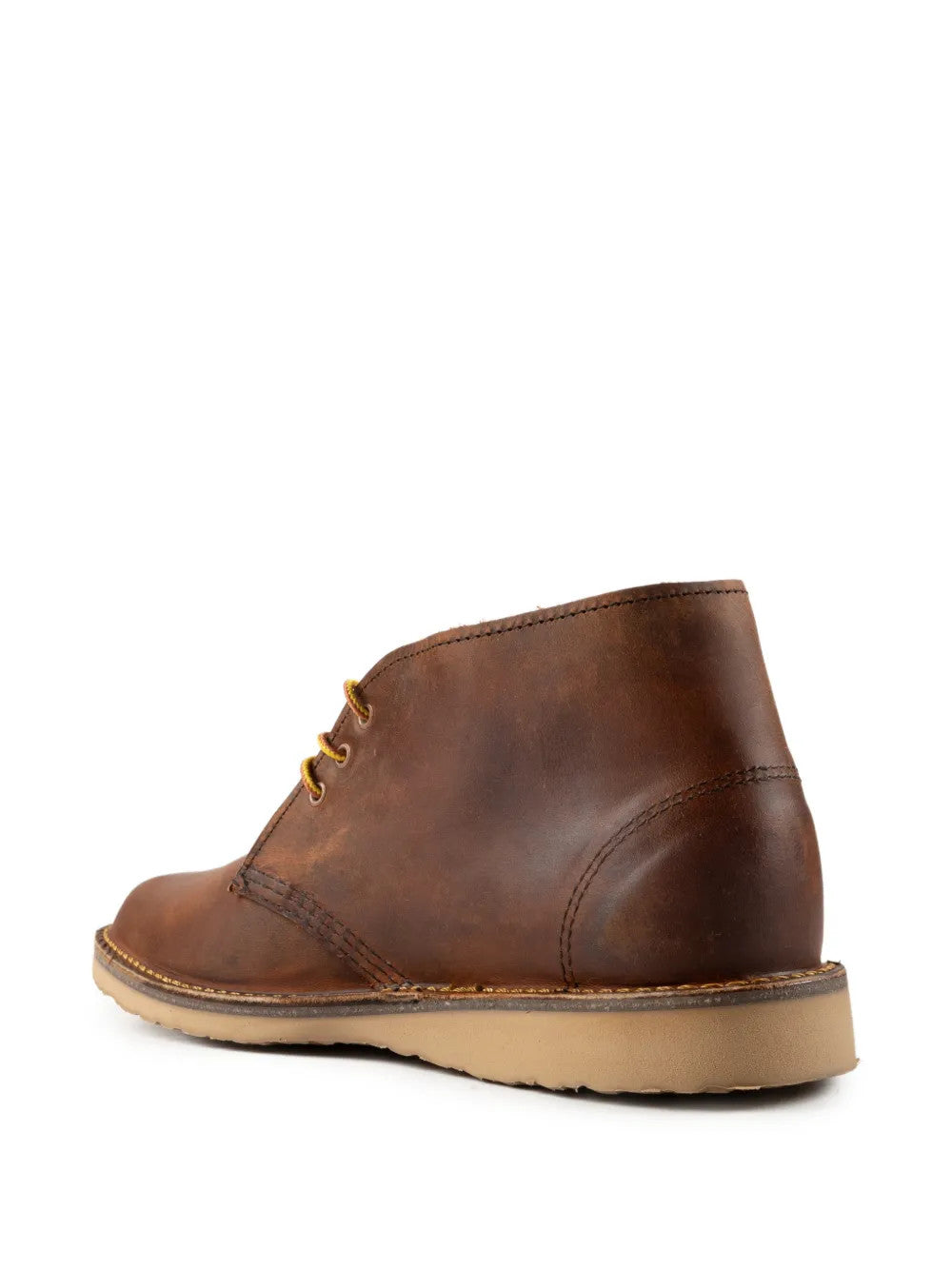 Brown boots, side view