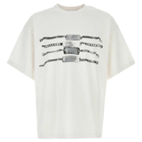 white t-shirt, front view