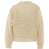Tan hoodie, back view