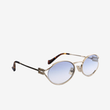 Blue eyewear, front view