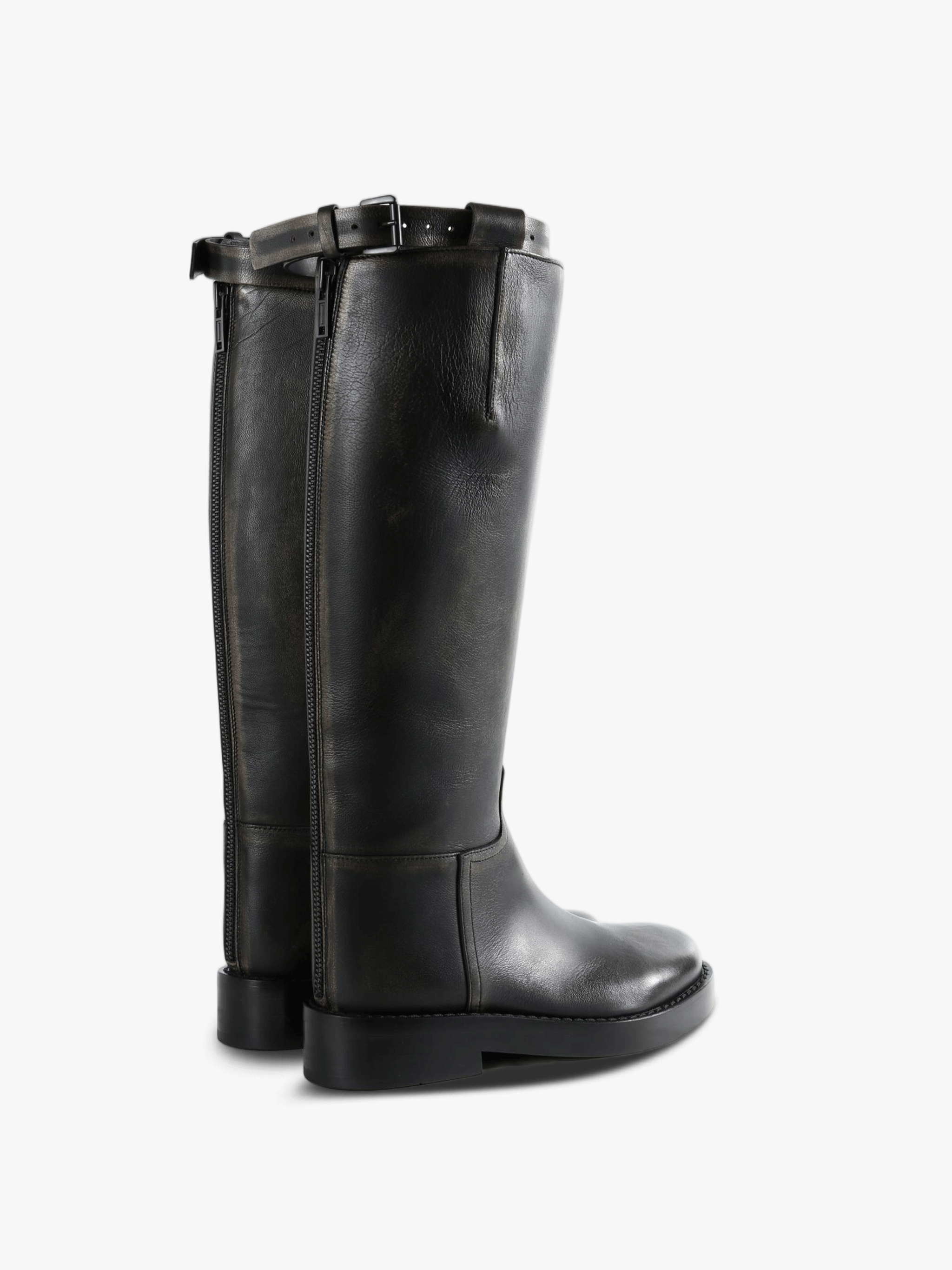 Black boots, side view