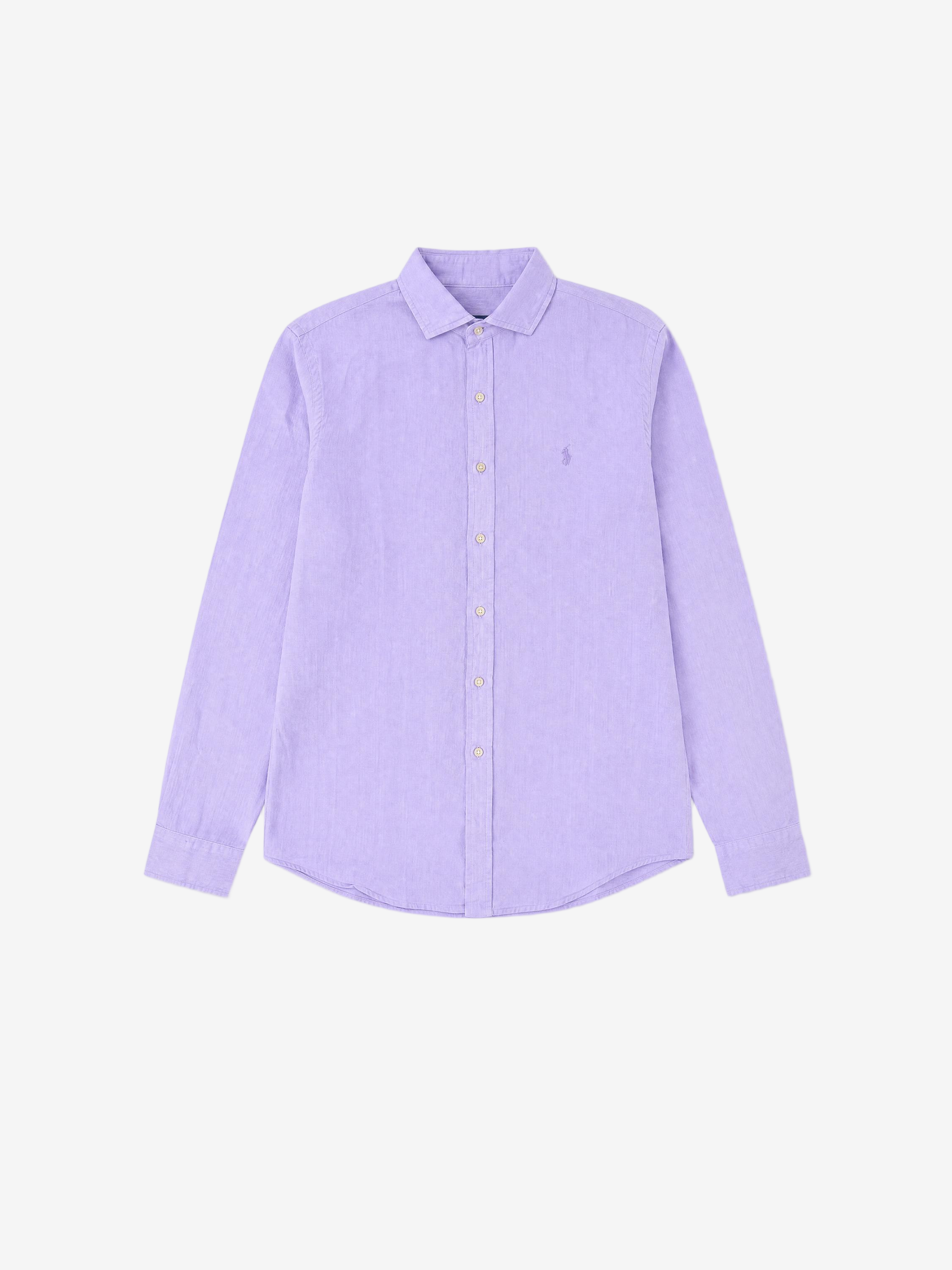 Purple shirt, front view