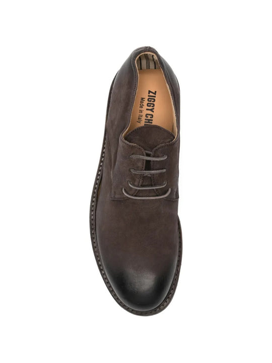 Brown shoes, front view