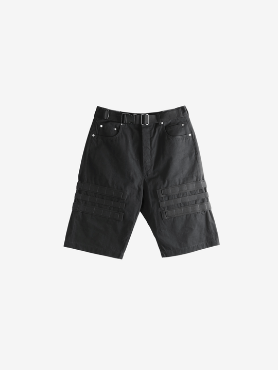 Black shorts, front view