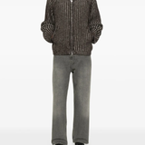 Brown jackets, full body view