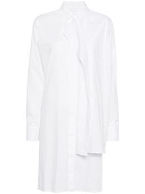 YOHJI YAMAMOTO - Women Cotton Broad Front Knot Detail Blouse