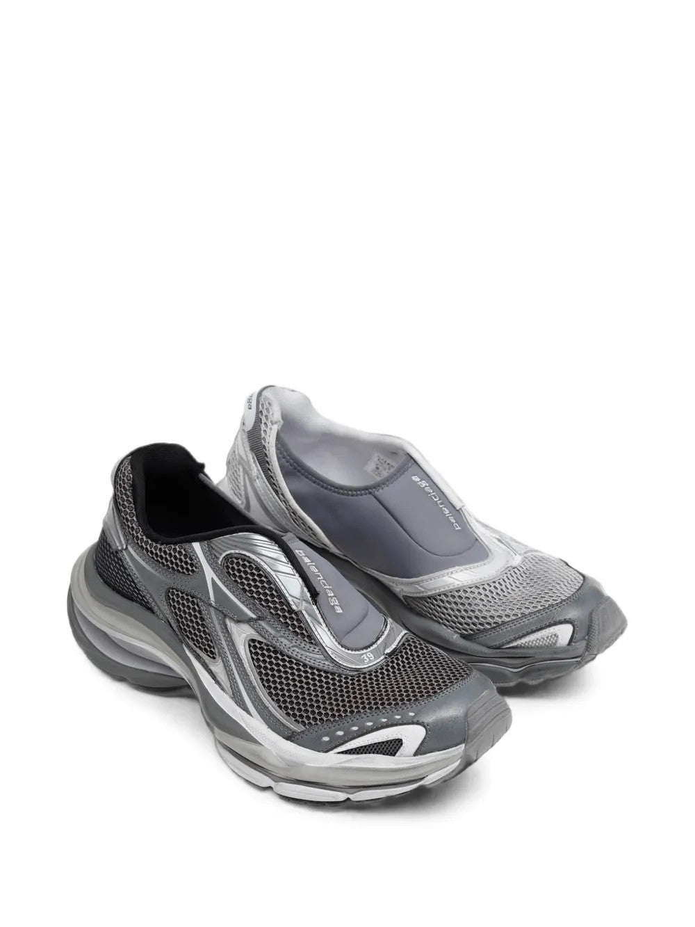 Grey shoes, front view