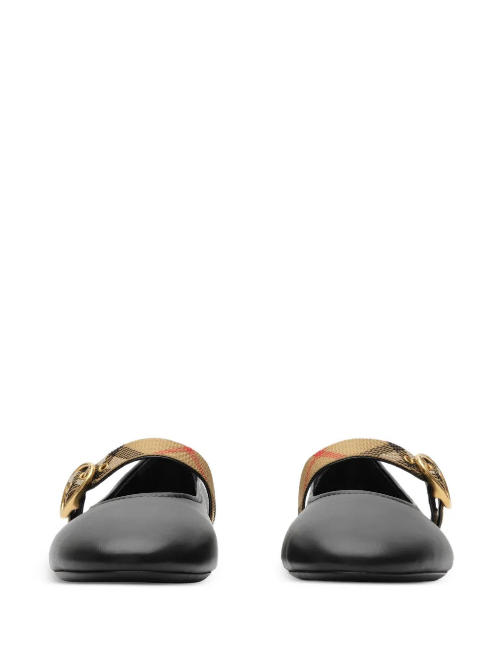 Black flats, front view