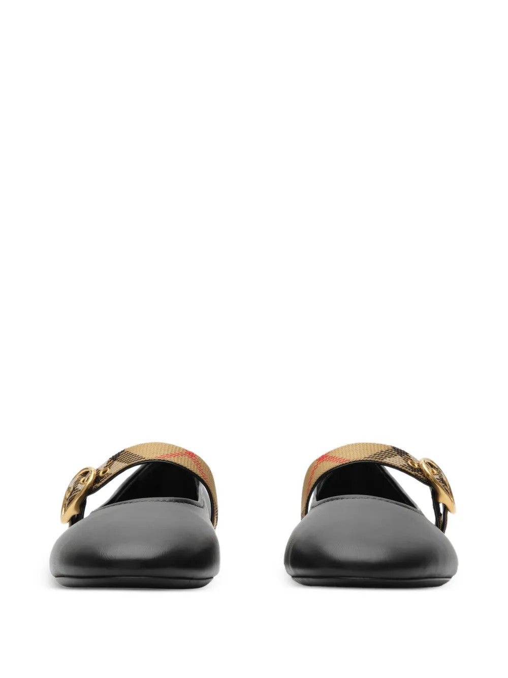 Black flats, front view