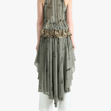 Green tops,full body view