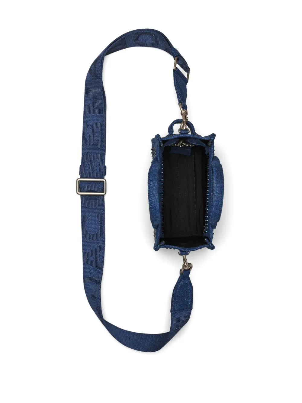 Blue bag, top view