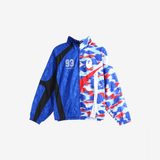 Blue jacket, front view