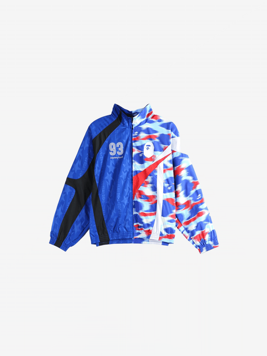Blue jacket, front view