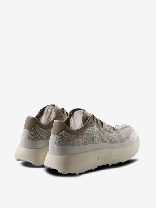 White sneakers, back view