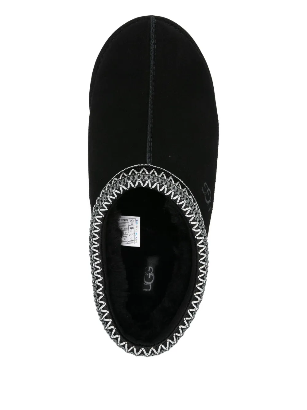 Black shoes, up view