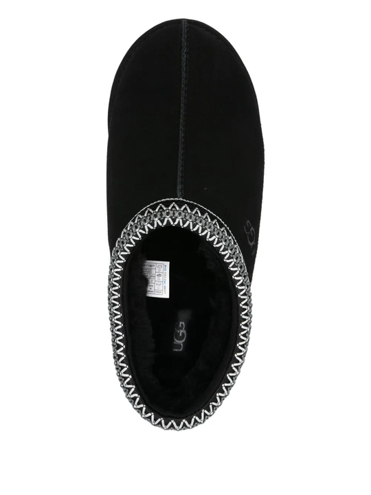 Black shoes, up view