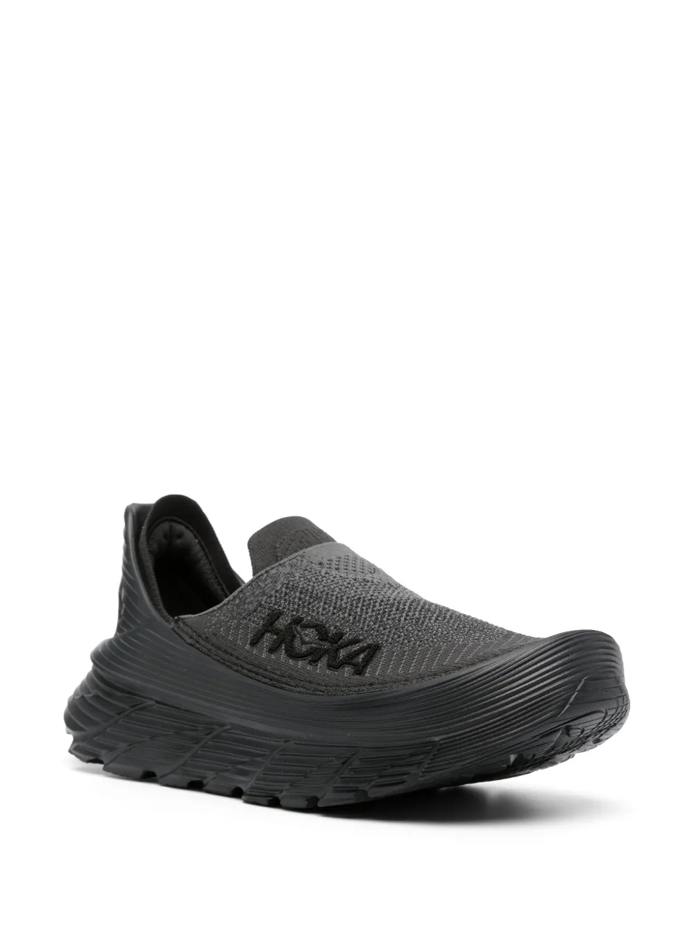 Black sneakers, side view