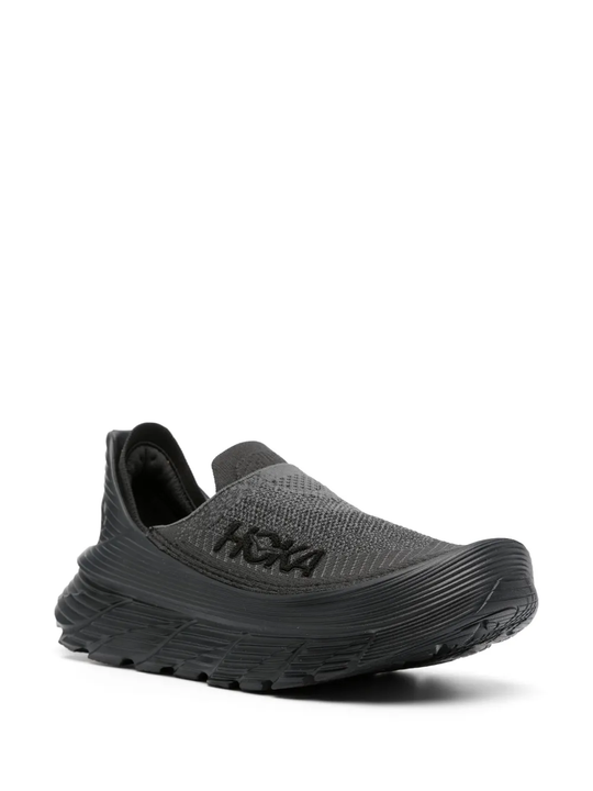 Black sneakers, side view
