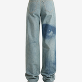 Blue jeans, front view