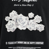 Black t-shirt, front view