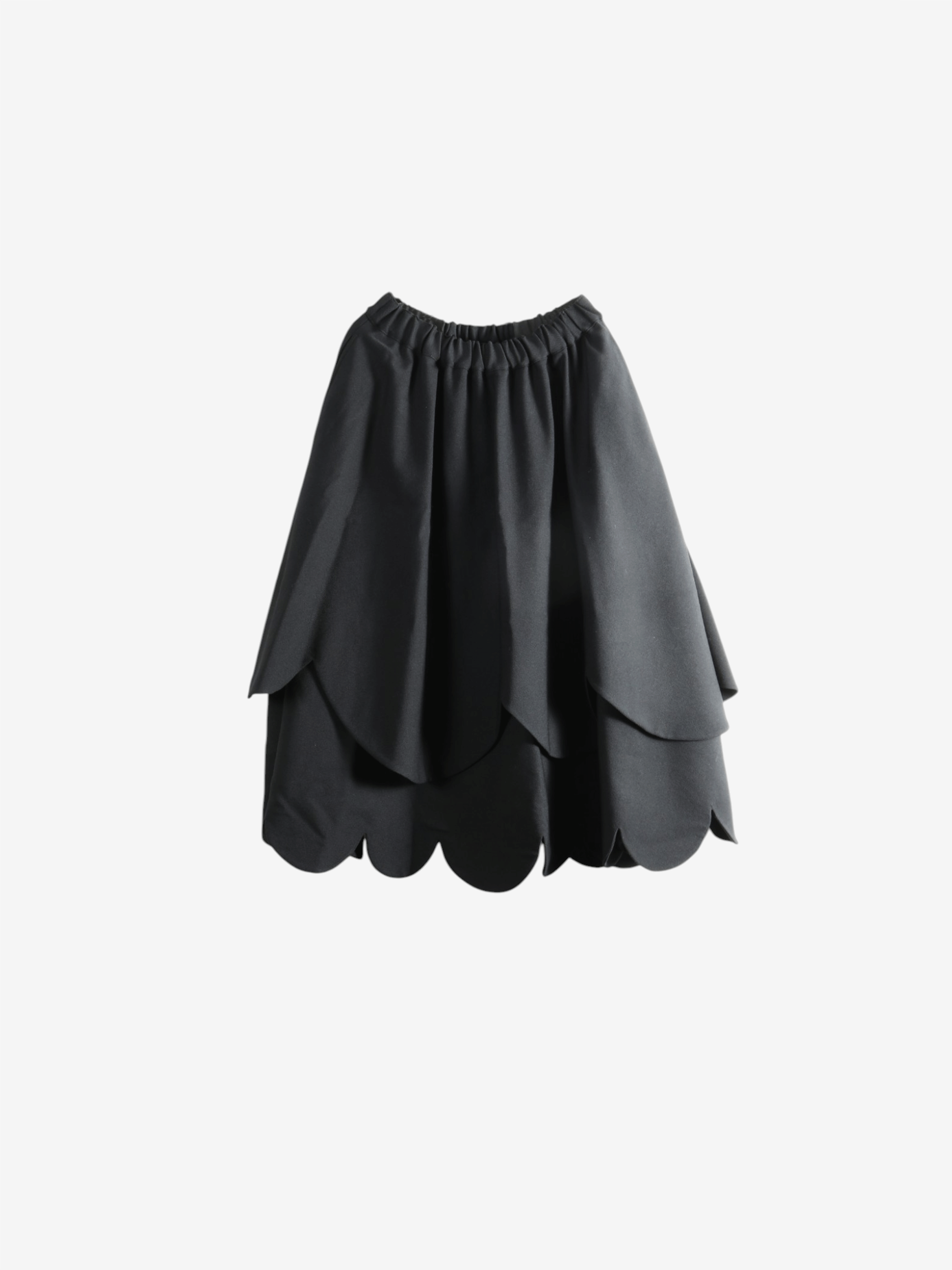 Black skirt, front view