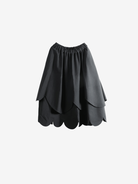 Black skirt, front view