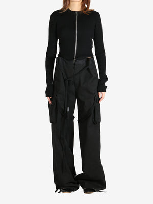 ANN DEMEULEMEESTER - Women Terna Cropped Zipped Cardigan