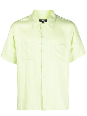 STUSSY - Men Contrast Pick Stitched Shirt