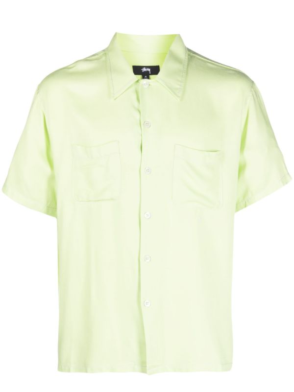 STUSSY - Men Contrast Pick Stitched Shirt