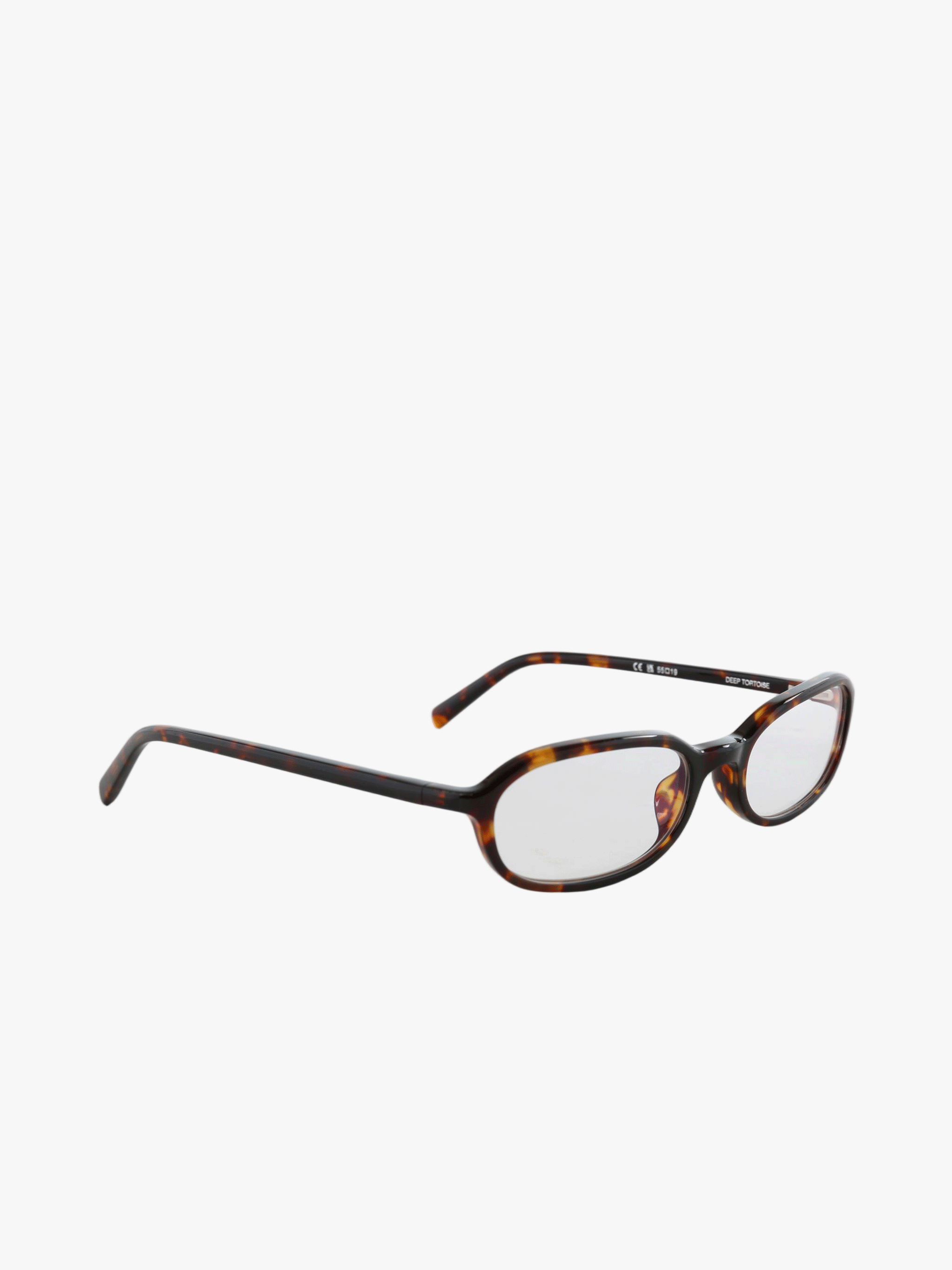 Brown eyewear, front view